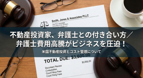 不動産投資家、弁護士との付き合い方／弁護士費用高騰がビジネスのコストを圧迫する！